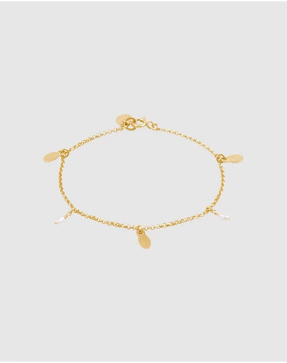 Alana Maria - Hatti Freshwater Pearl Bracelet - Gold