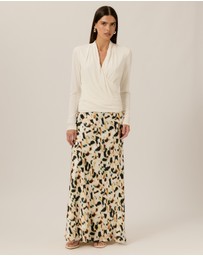 Tussah - Poppy Draped Jersey Top
