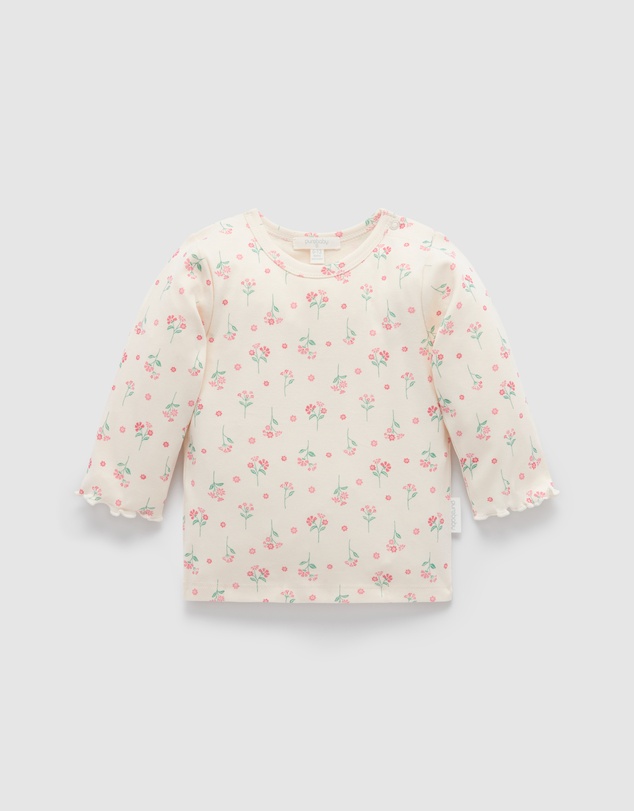 Purebaby - Pointelle Rib Layering Top -Kids-Babies