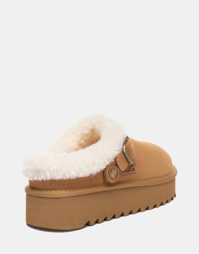 EVERAU - Australian Shepherd Ugg Pulsey Platform Cow Suede Upper House Shoes