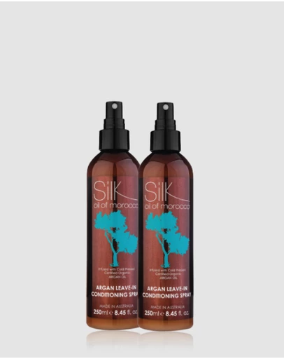 Silk Oil of Morocco - Argan Leave-in Conditioning Spray Duo - Value Pack
