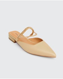 Belle & Bloom - On The Go Leather Flat