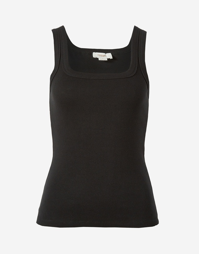 Ceres Life - Zaeli Contour Rib Square Neck Tank