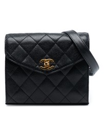 Pre-Loved by Azura Reborn - Pre-Loved Mini CC Quilted Caviar Envelope Flap