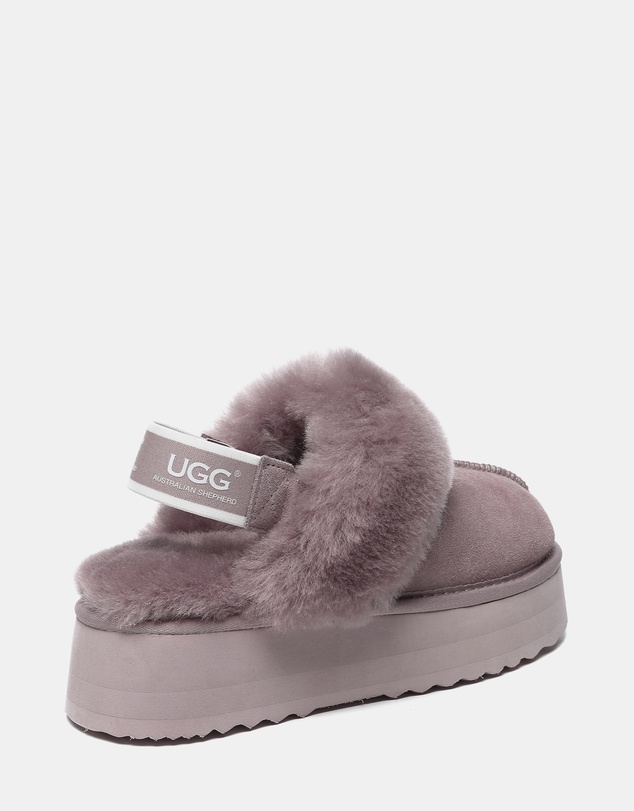 EVERAU - Australian Shepherd Ugg Waffle Platform Cow Suede Upper House Shoes