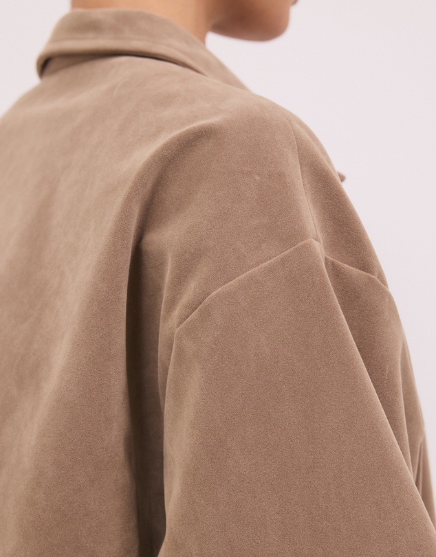 Calli - Hayden Faux Suede Bomber Jacket