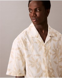 Calvin Klein - Printed Linen Relaxed Shirt