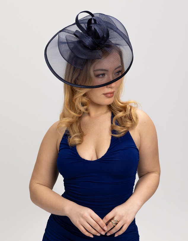 Morgan & Taylor - Tessa Fascinator in Navy Blue