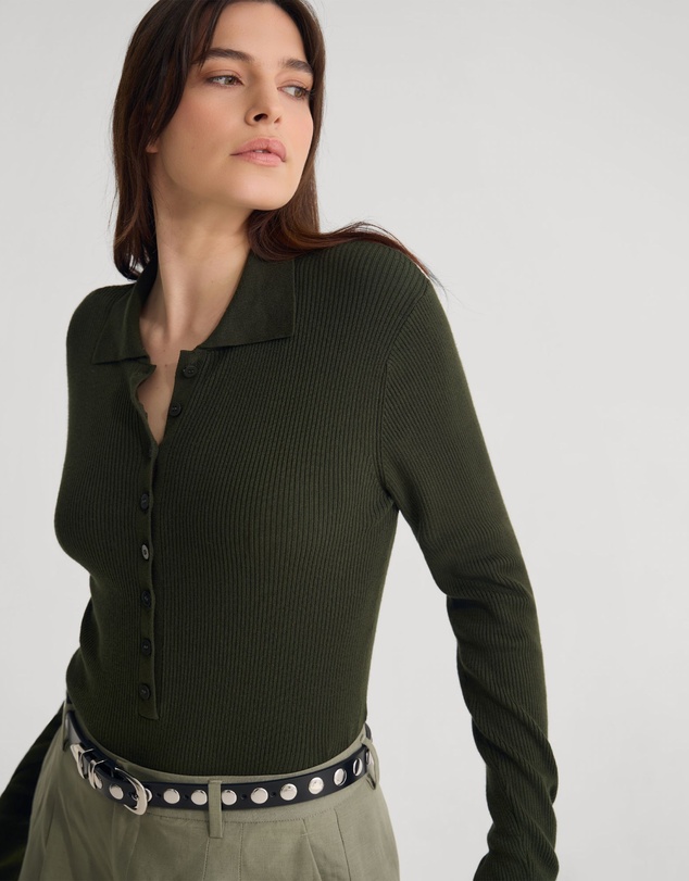 Oxford - Onyx Ribbed Bodysuit