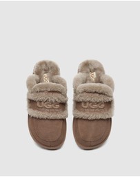 EVERAU - Australian Shepherd Ugg Rilee Cow Suede Upper House Shoes