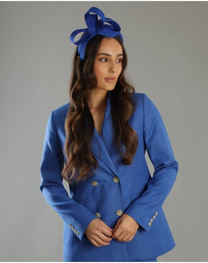 Morgan & Taylor - Mel Fascinator in Cobalt Blue
