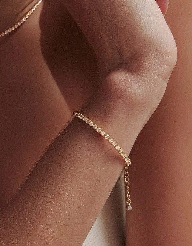 SAINT VALENTINE - Aspen Tennis Bracelet - Gold