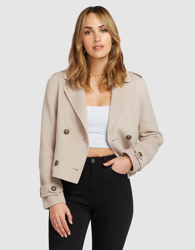 Belle & Bloom - Better Off Military Peacoat