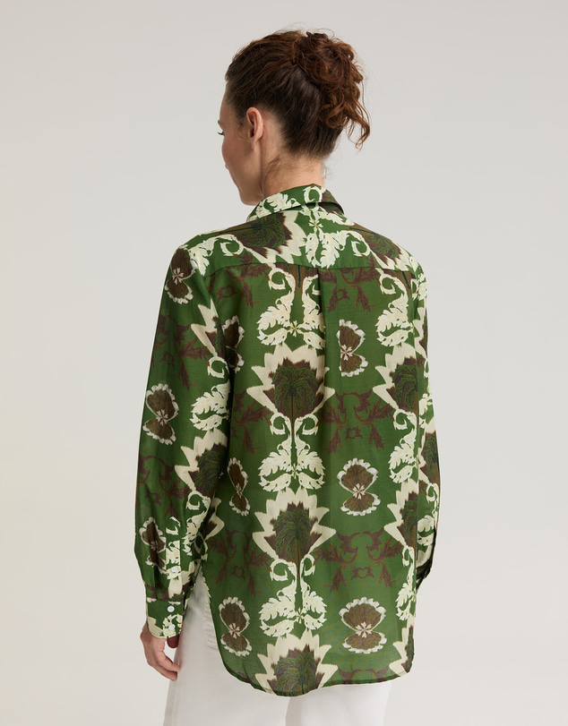 Sportscraft - Palm Print Cotton Silk Shirt