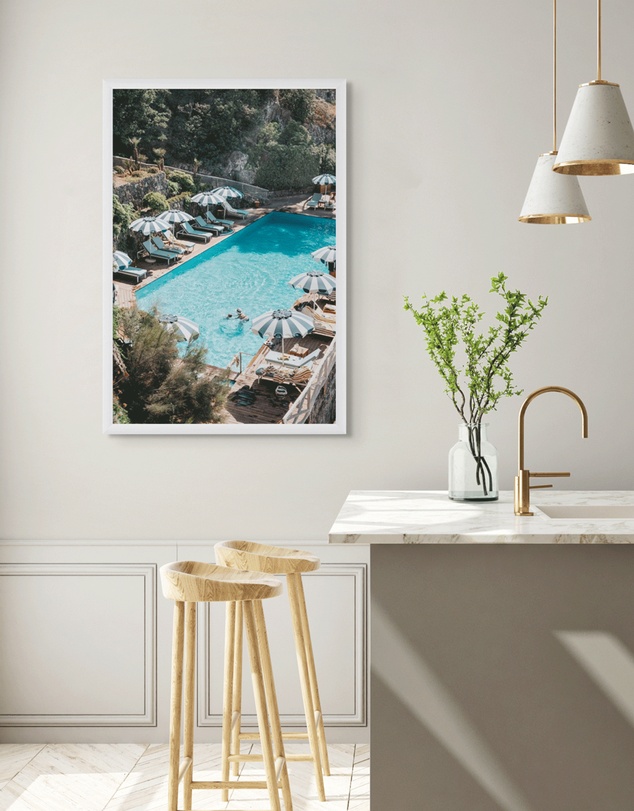 Amichi Co - Poolside Paradise Fine Art Print