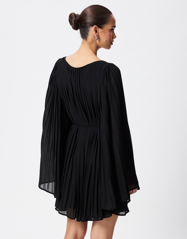 Tussah - Adele Pleated Chiffon Shift Dress