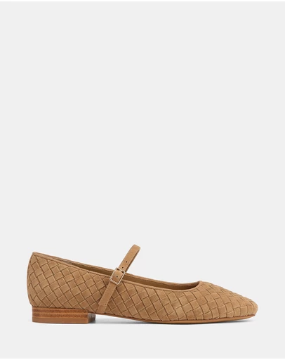 Wittner - Annie Woven Suede Leather Mary Janes