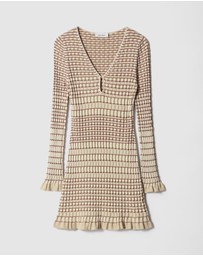 & Other Stories - Knitted Long-Sleeve Mini Dress
