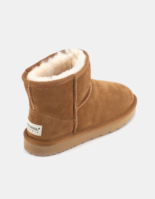 AusWooli Ugg Boots - Bondi Sheepskin Signature Short Ankle Boots