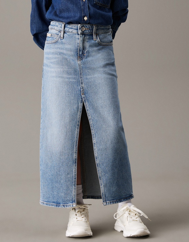 Calvin Klein Jeans - Girls Straight Denim Maxi Skirt