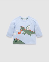Purebaby - Flying Dragon Long Sleeve Tee -Kids-Babies