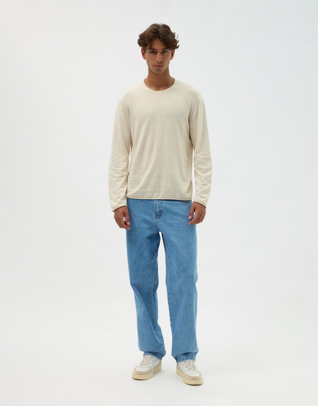 AERE - Easy Linen Blend LS Tee