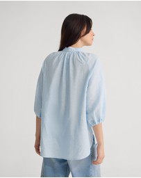 Oxford - Annika Washed Linen Shirt