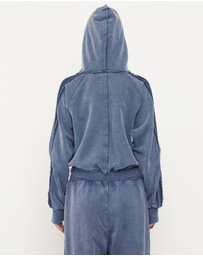 Pinky & Kamal - Acid Wash Zip Up Hoodie
