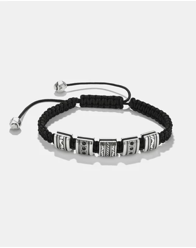 THOMAS SABO - THOMAS SABO Macrame Bracelet with Black Zirconia Stones