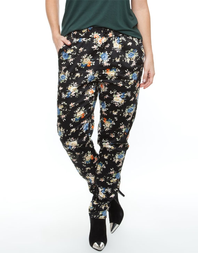 Wonderlust - Floral Cigarette Leg Pants