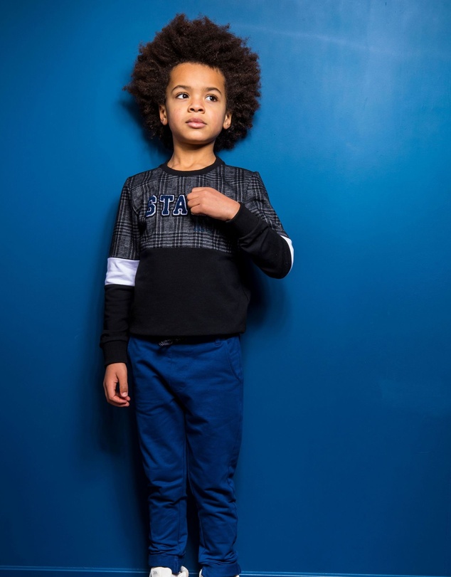 B.Nosy - Check Print Sweatshirt - Kids-Teens