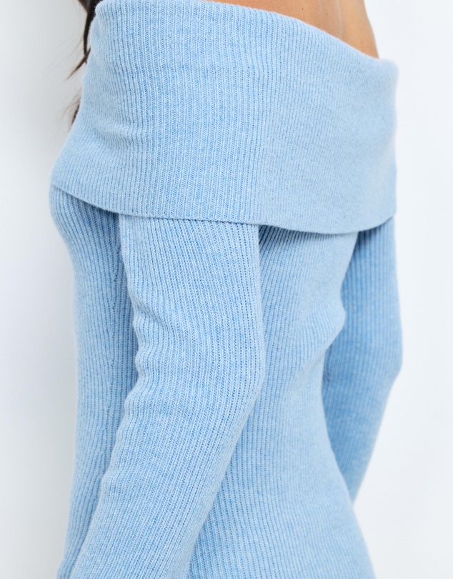 AERE - Zoe Off Shoulder Knit Mini Dress