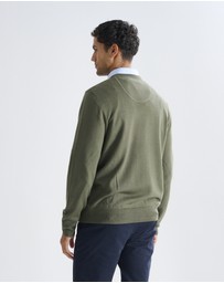 3 Wise Men - 3 Wise Men Driver Crew Neck - Army Green