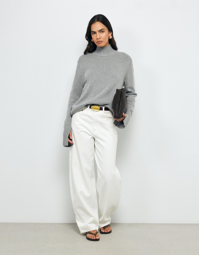 AERE - Nyne Wool Funnel Neck Jumper