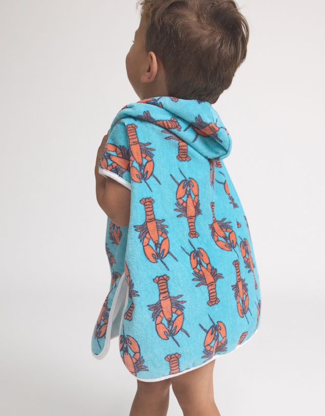 Crywolf - BABY HOODED TOWEL Little Lobsters