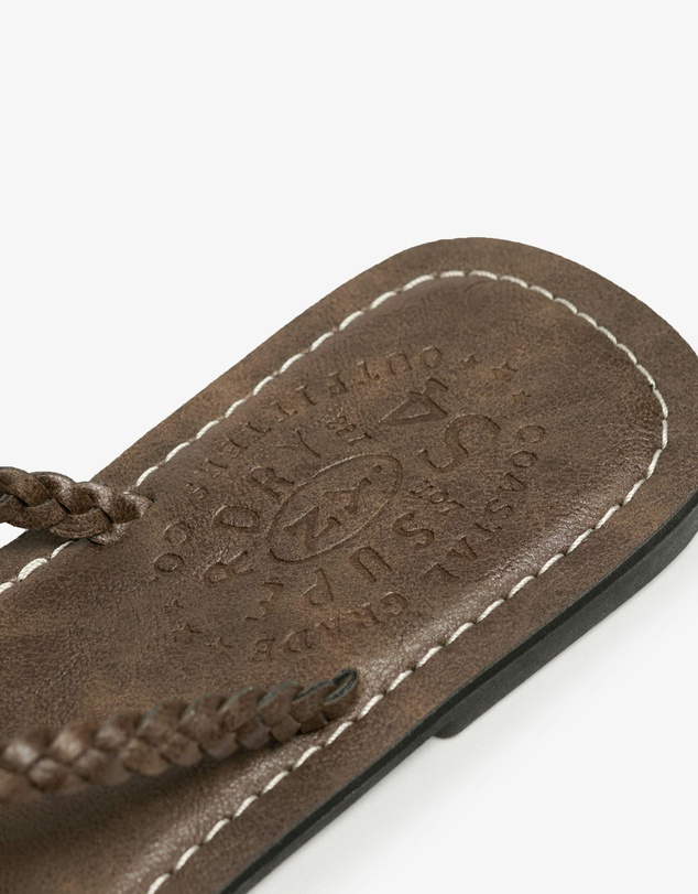 Superdry - Faux Leather Braided Flip Flop