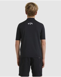 Billabong - Boys 8 to 16 All Day Arch Rash Vest