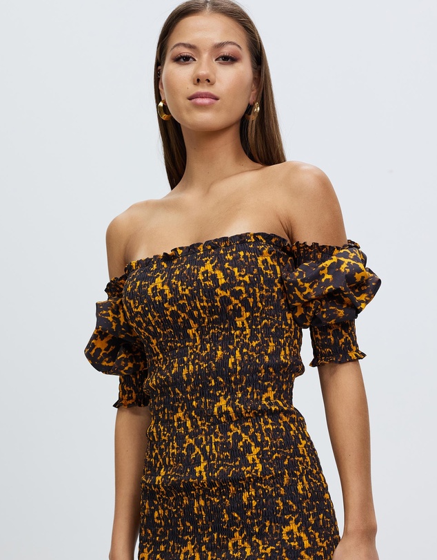 Third Form - Blur Out Off Shoulder Dress