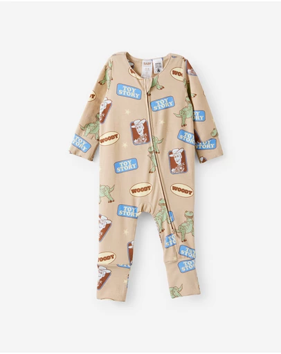Cotton On Kids - Growie Long Sleeve Zip Romper - License