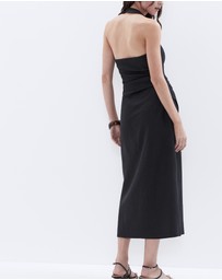 UNISON - Linen Halter Dress