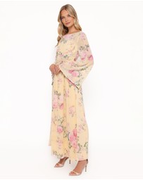 Petal & Pup - Samara Maxi Dress - Yellow Floral
