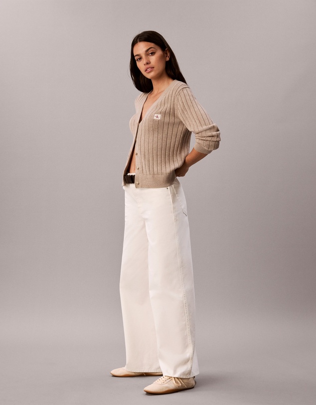 Calvin Klein Jeans - Cotton Twill Wide Leg Pants