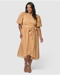Something 4 Olivia - Eliza Broderie Midi Dress