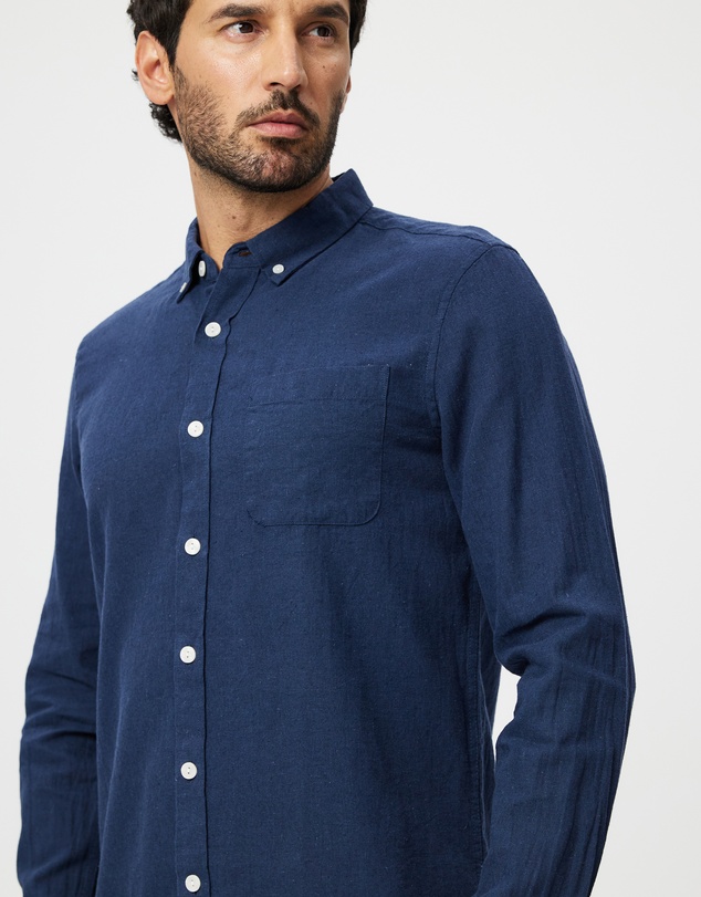 Staple Superior - Hamilton Linen Blend LS Shirt