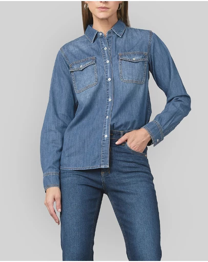 DRICOPER DENIM - Valiant Blue Denim Shirt