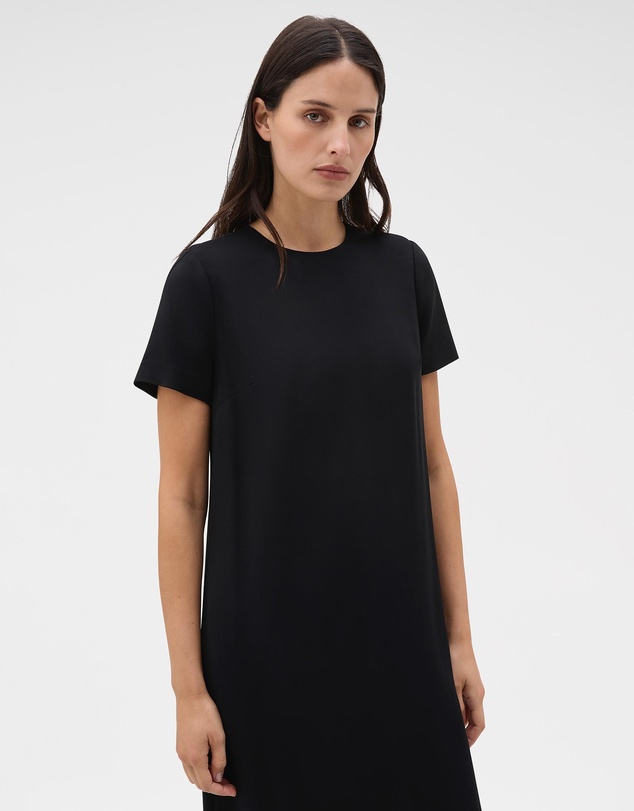Oroton - Fringe Detail Crepe Dress
