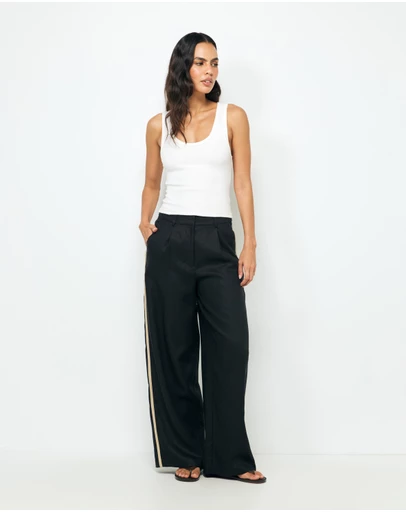 AERE - Sora Stripe Tailored Pants