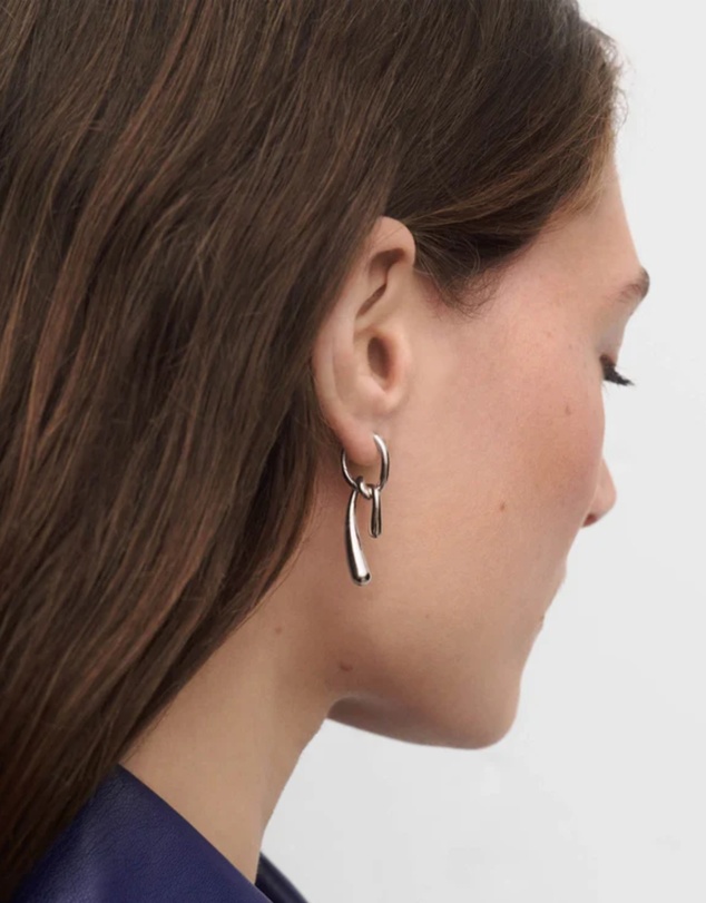 PDPAOLA - Twist Silver Hoops