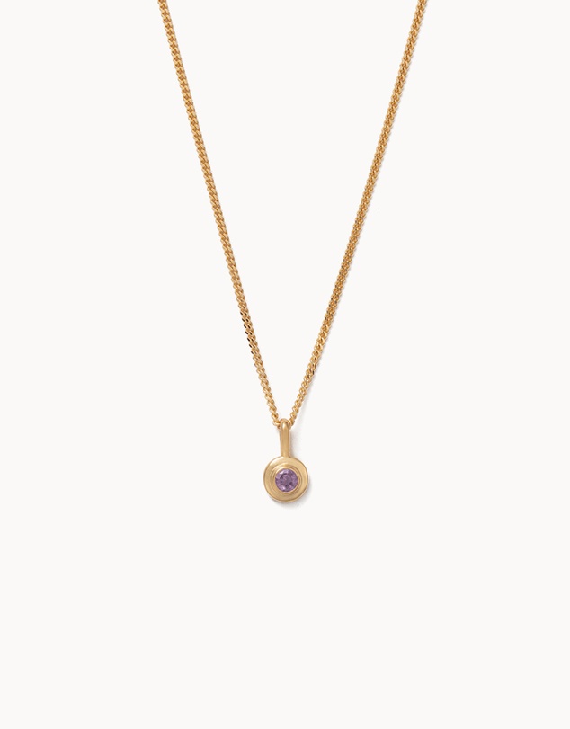 Kirstin Ash - Birthstone Necklace February Amethyst