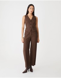 Forcast - Zara Pinstripe Tailored Pants